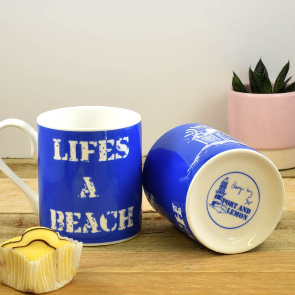 Life's a Beach Bone China Mug