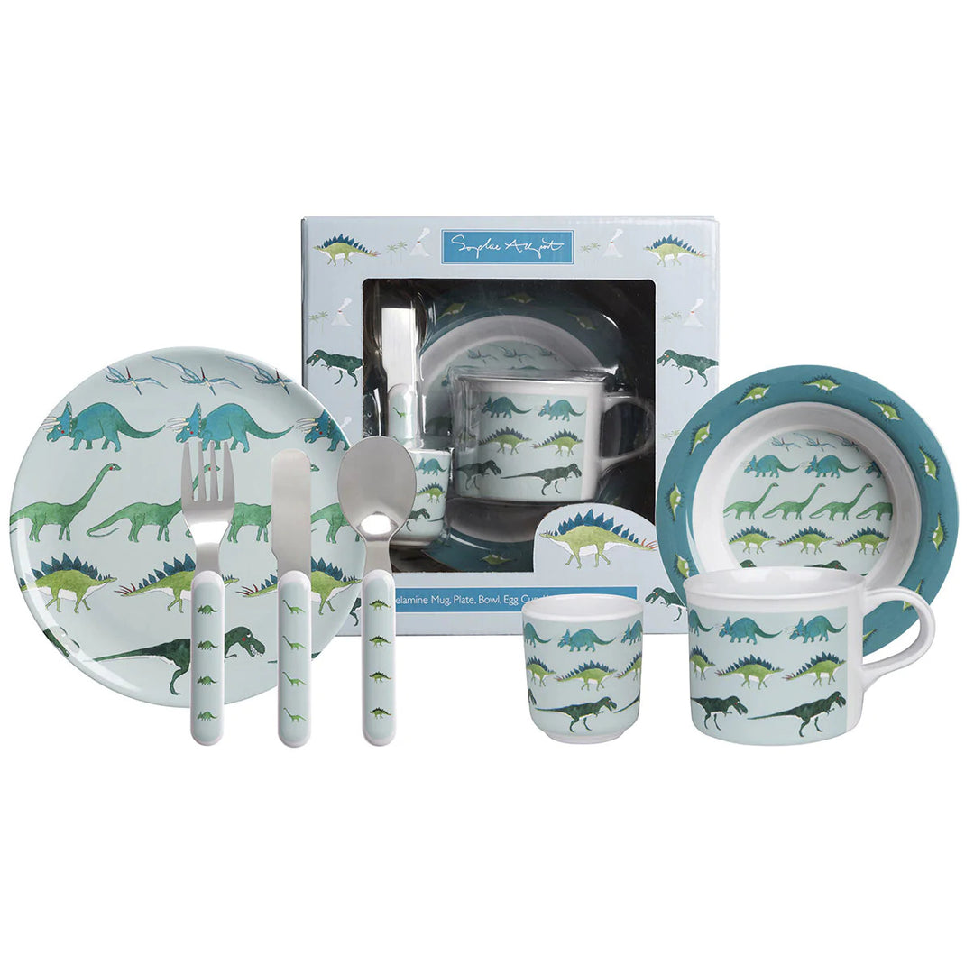 Dinosaur Melamine Set by Sophie Allport