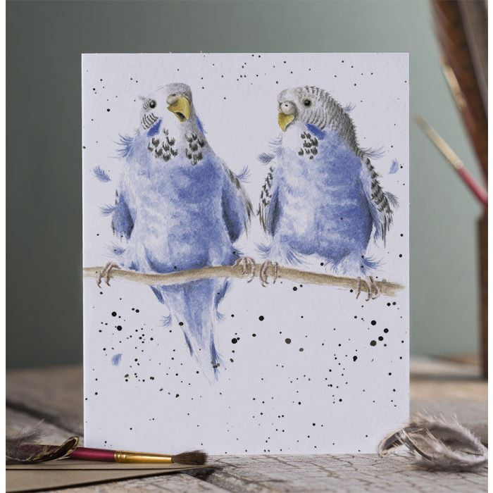 'Date Night' Budgie Greetings Card