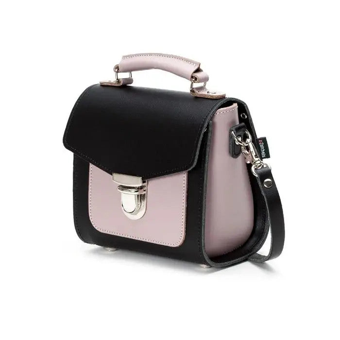 Handmade Leather Sugarcube Rose Truffle Small Handbag by Zatchels.