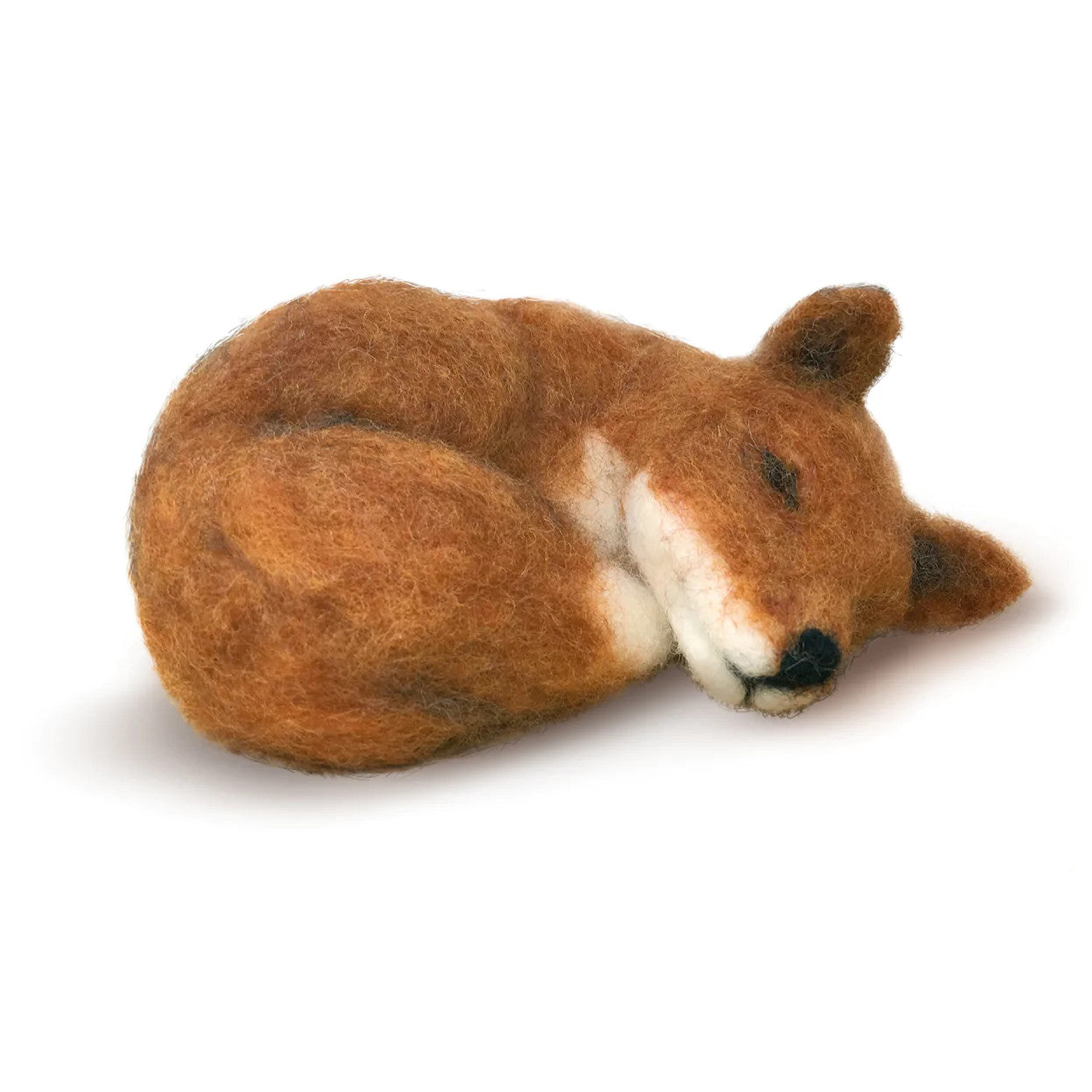 Sleepy Fox Needle Felting Kit from The Crafty Kit Co. Made in Scotland