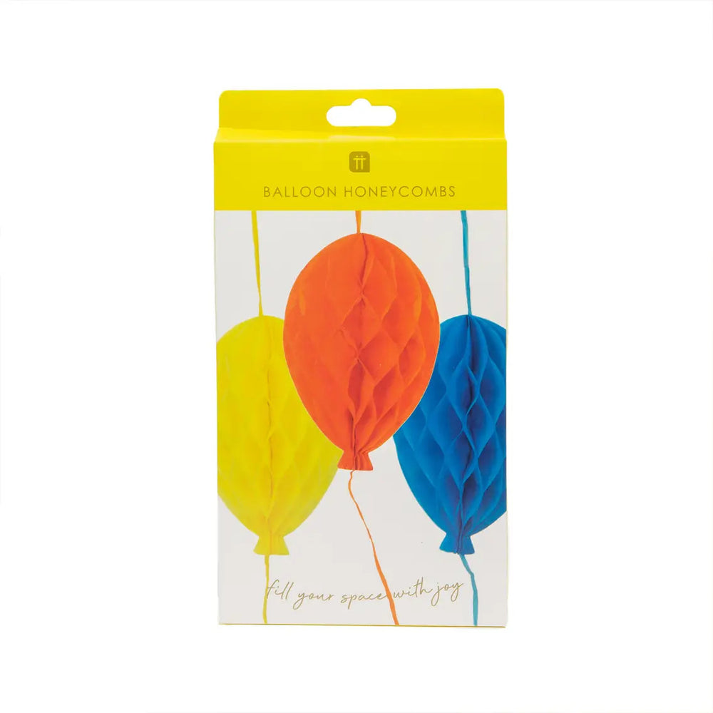 Honeycomb Balloons Party Decorations - 3 pack