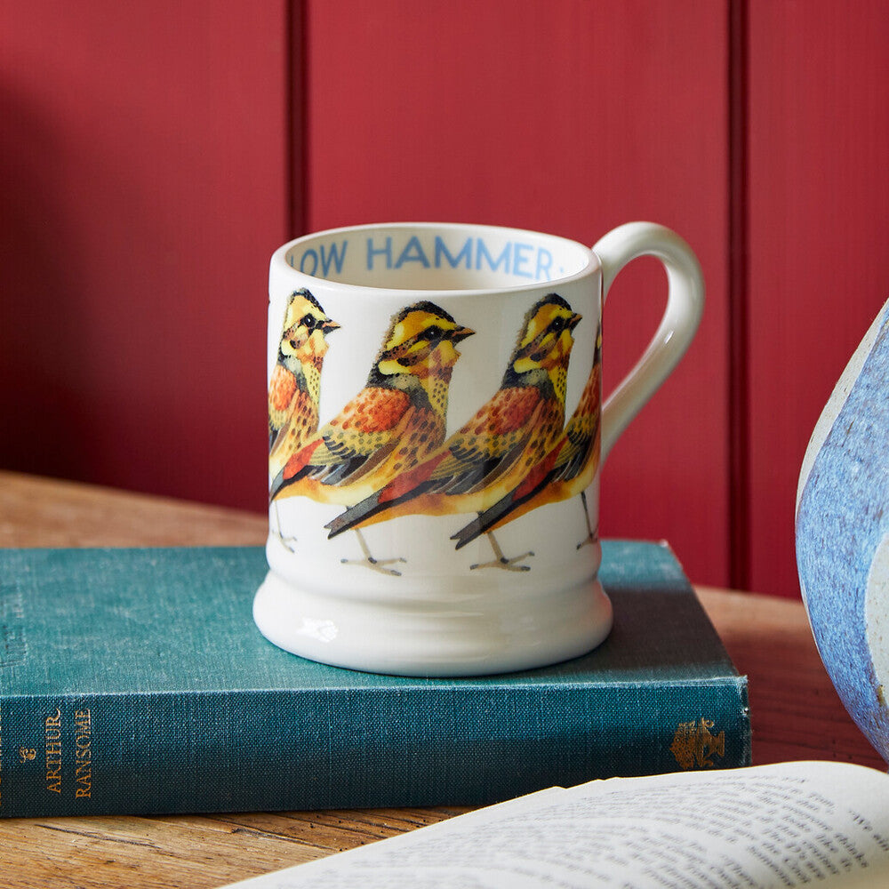Emma Bridgewater Yellow Hammer Half Pint Mug. 
