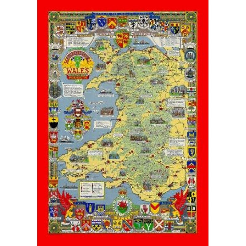 Historical Map of Wales Jigsaw Puzzle by JHG Puzzles.