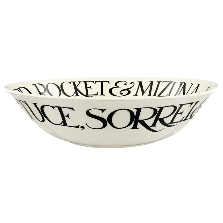 Emma Bridgewater Black Toast Mizuna Salad Large Dish