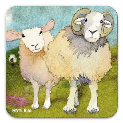 Two Sheep Coaster by Emma Ball