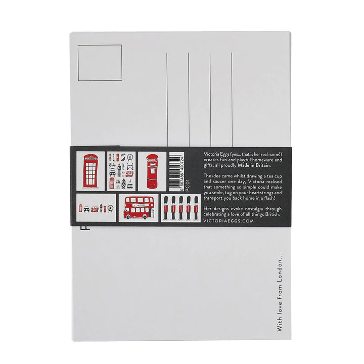 Simply London Pack of 6 Postcards from Victoria Eggs.