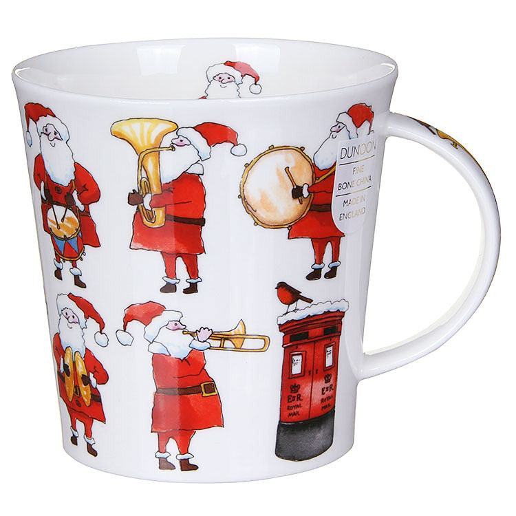 Bone China Dunoon Cairngorm Santa's Brigade mug - Instrument
