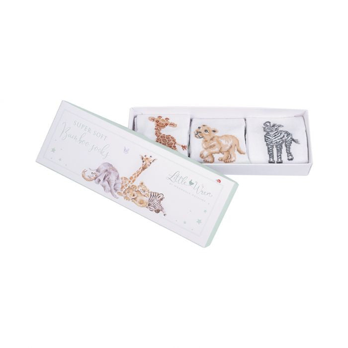 'Little Savannah' African Animals Socks Set by Wrendale Designs