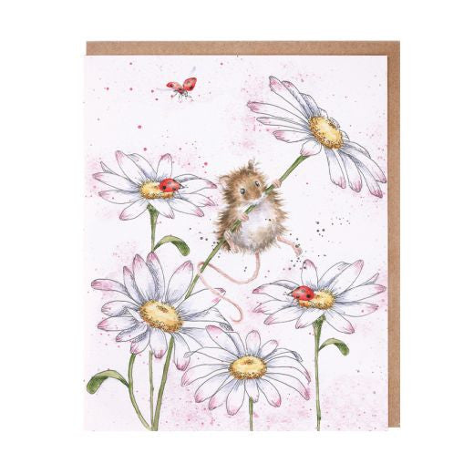 'Oops a Daisy' Greetings Card by Hannah Dale for Wrendale Designs.
