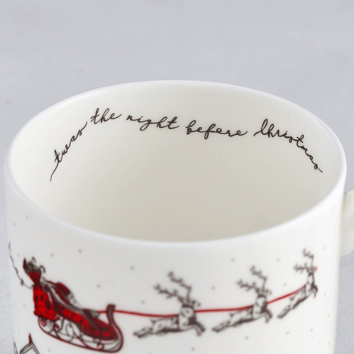 Victoria Eggs Santa's Sleigh bone china mug
