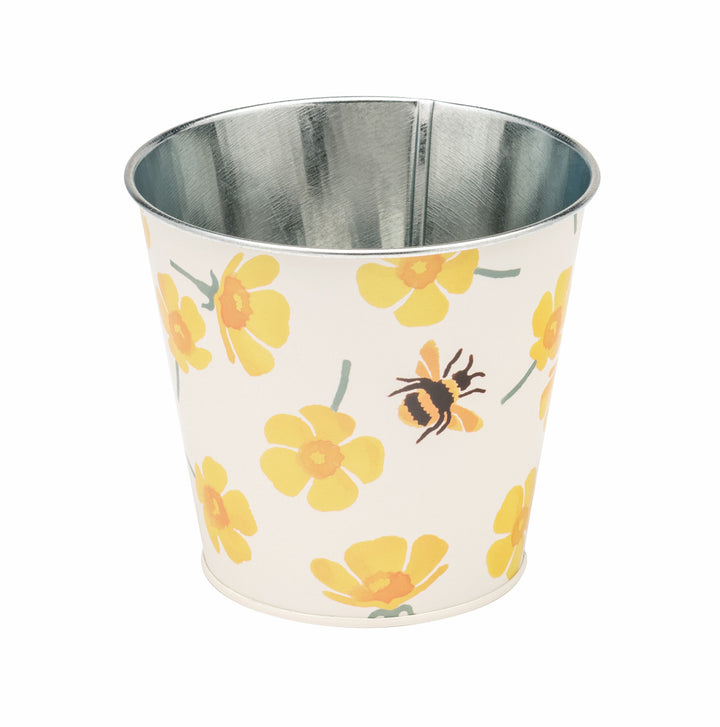 Buttercup Set of 3 Round Tin Herb Pots