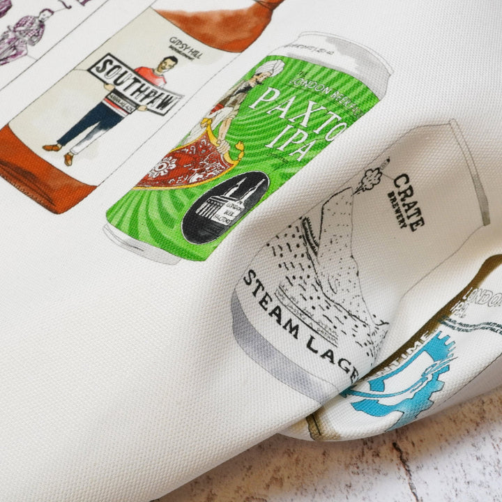 Craft Beer Tea Towel by Corinne Alexander.
