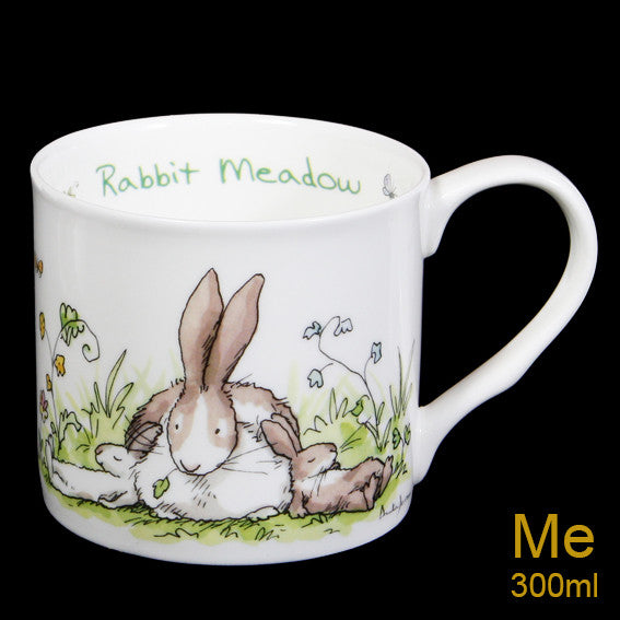 Rabbit Meadow mug by artist Anita Jeram