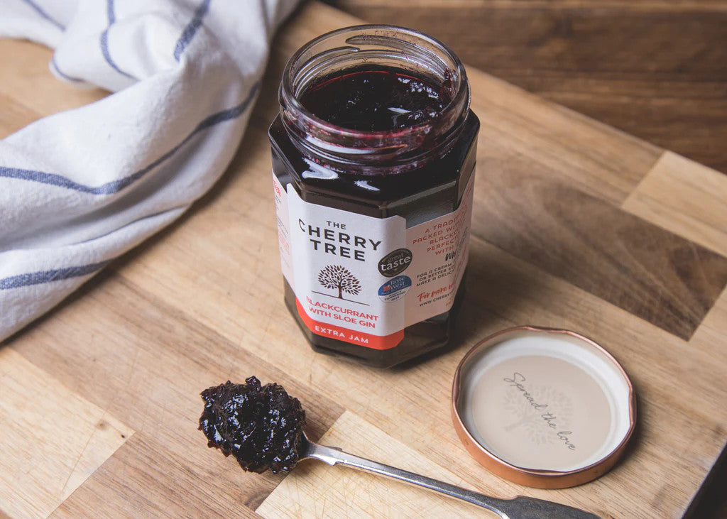 The Cherry Tree Blackcurrant with Sloe Gin Extra Jam 12oz