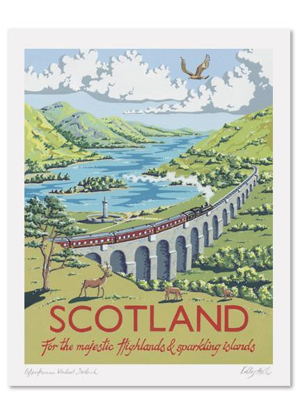 Kelly Hall Sccotland Print. Printed in England.