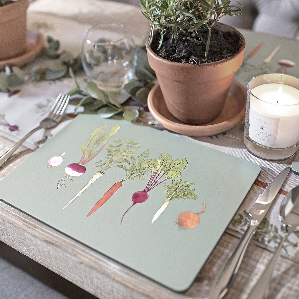 Home Grown set of 4 placemats from Sophie Allport
