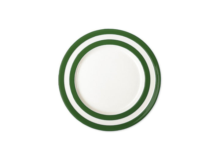 Cornishware 7 inch side plate - adder green.