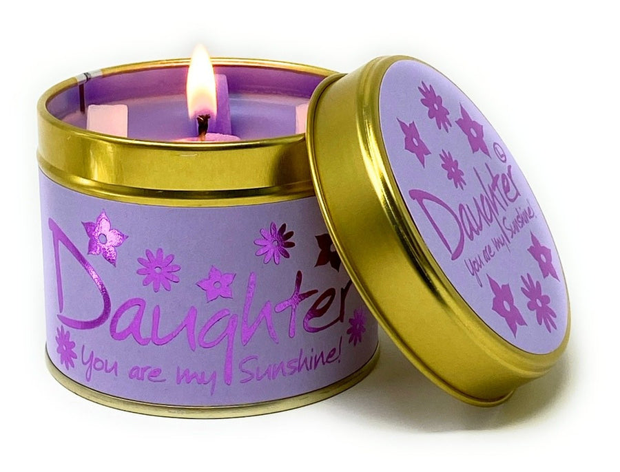 Daughter - You Are My Sunshine! Scented Candle from Lily-Flame. Handmade in England.