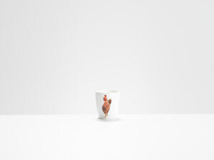 Red Rooster Egg Cup by Helen Beard.