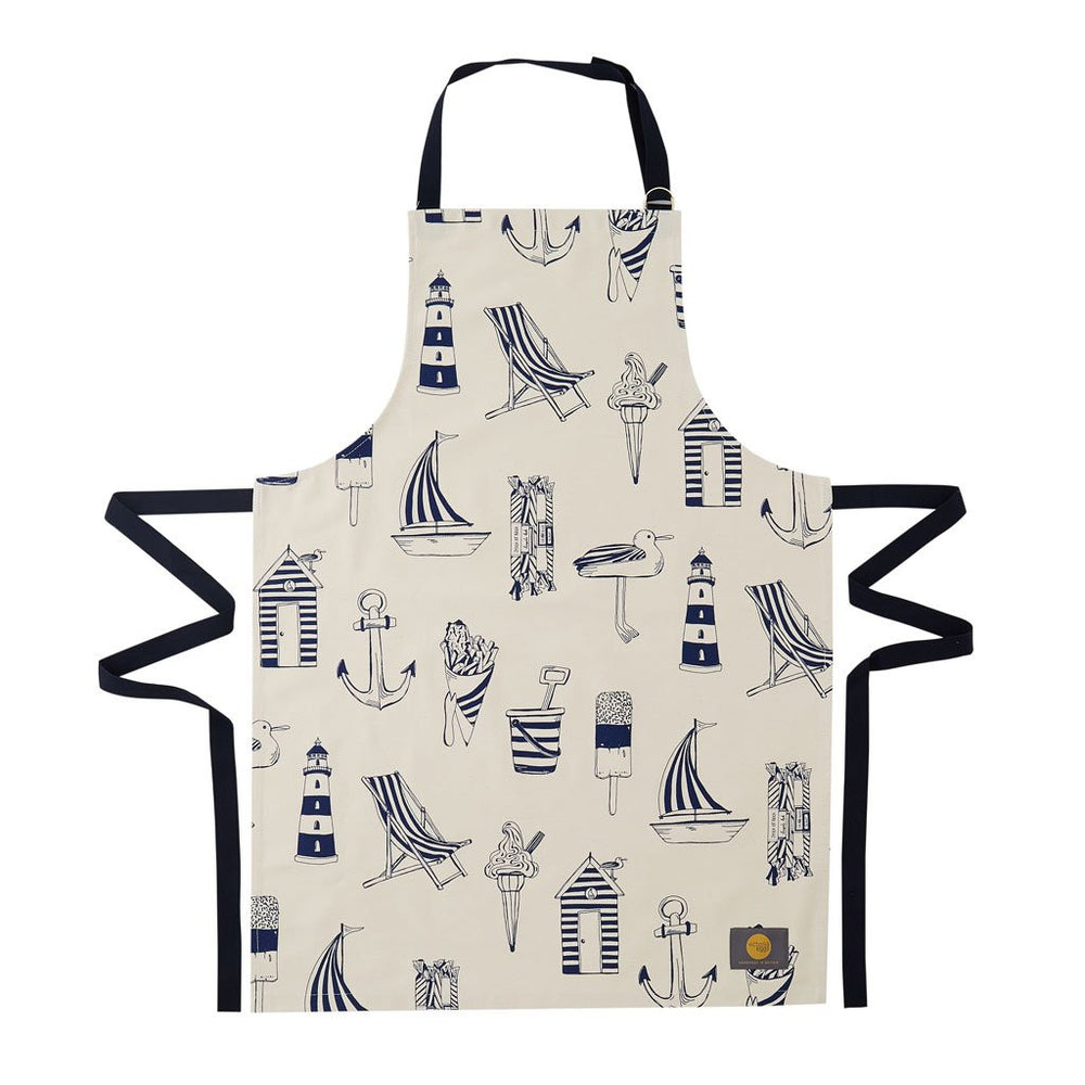 100% cotton Nautical apron from Victoria Eggs.