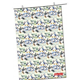 Puffin Repeat 100% Cotton Tea Towel from Emma Ball.