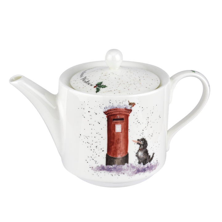 'Christmas Wishes' Fine Bone China Teapot by Portmeirion