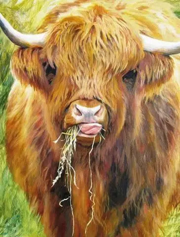 Highland Cow by Gill Erskine-Hill 1000 piece Jigsaw by All Jigsaw Puzzles.