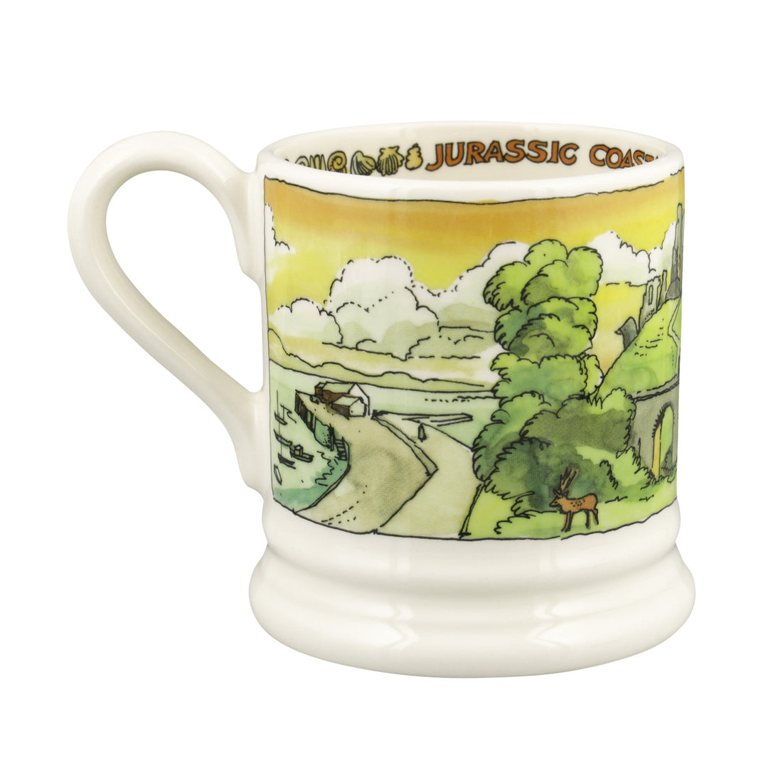 Emma Bridgewater Jurassic Coastline Half Pint Mug. Made in England