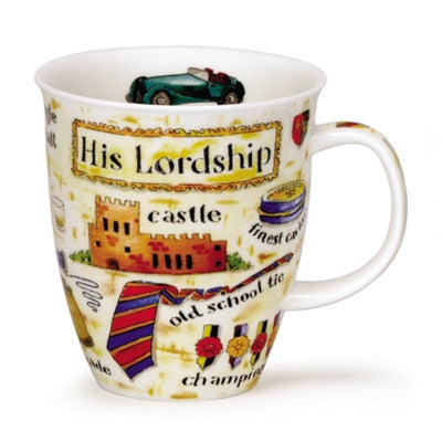 His Lordship Dunoon bone china mug in the Nevis Shape
