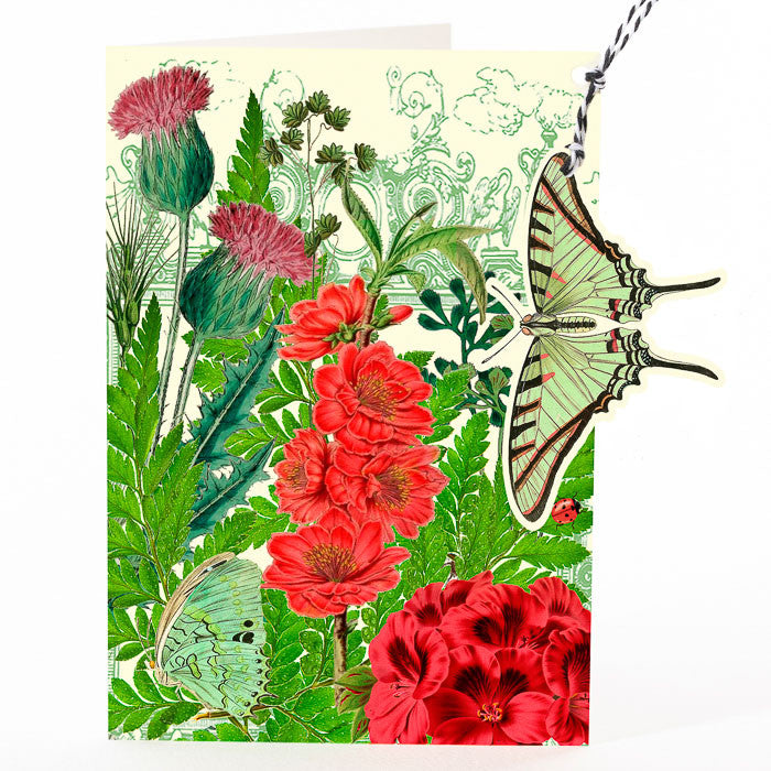 In the Thistle Garden Hanging Fandangle Card by Madame Treacle