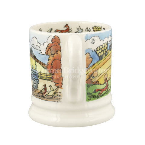 Emma Bridgewater The Good Life Bailing & Ploughing Half Pint Mug. 