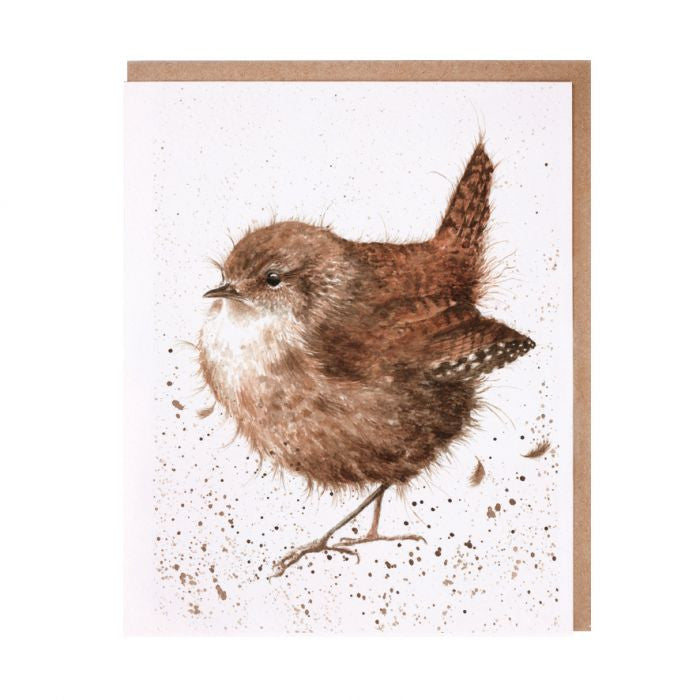 'Jenny Wren' Greetings card by Hannah Dale for Wrendale Designs.