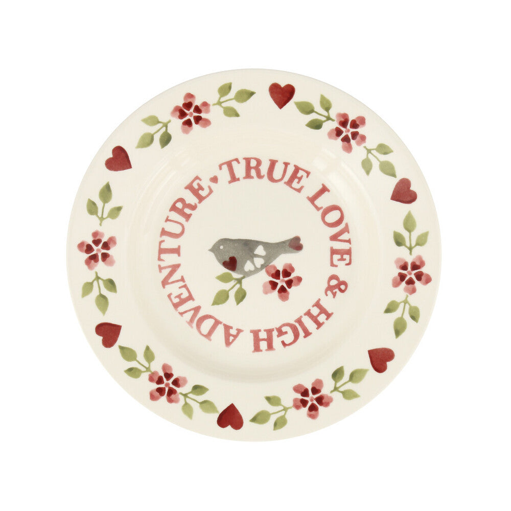 Emma Bridgewater Lovebirds True Love 8 1/2 inch plate