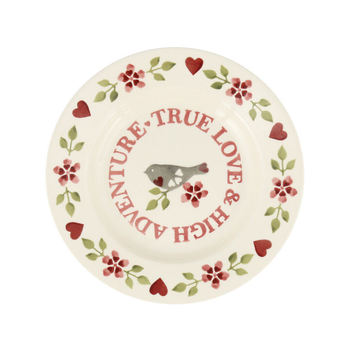 Emma Bridgewater Lovebirds True Love 8 1/2 inch plate