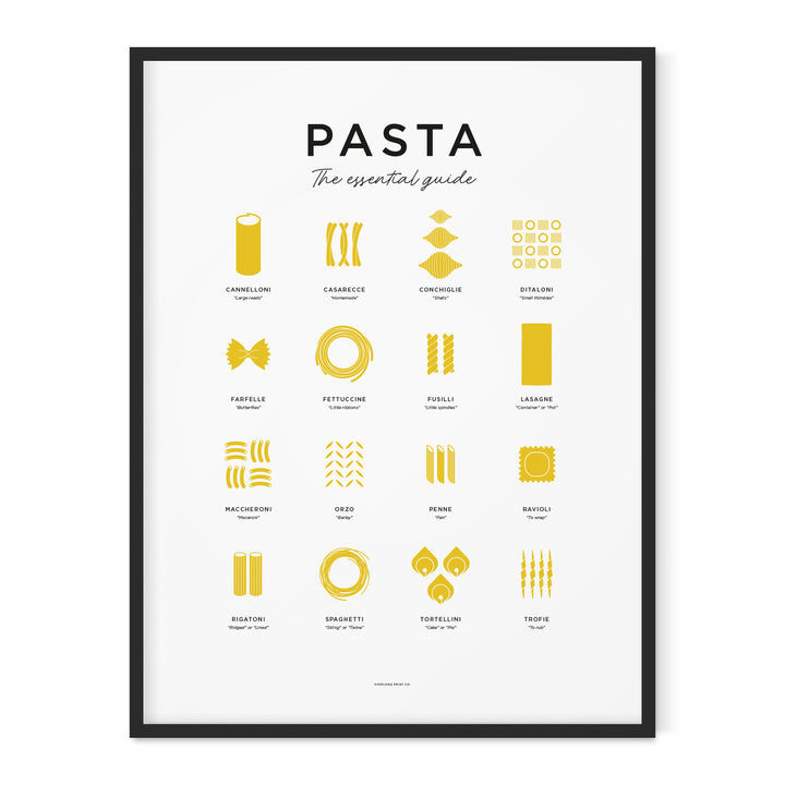 Pasta Print - Framed by Everlong Print Co.