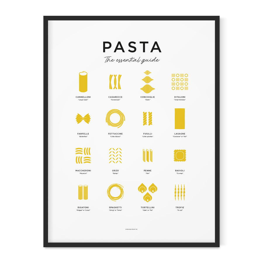 Pasta Print - Framed by Everlong Print Co.