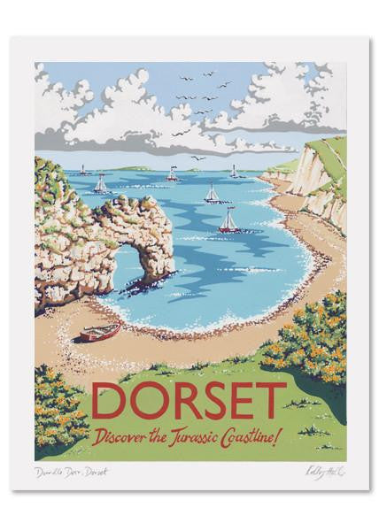 Kelly Hall Dorset Print. Printed in England.