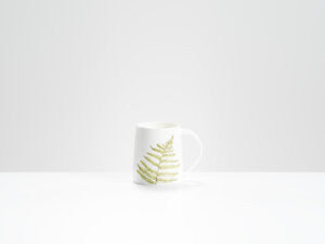 Broad Fern Bone China Mug by Helen Beard.