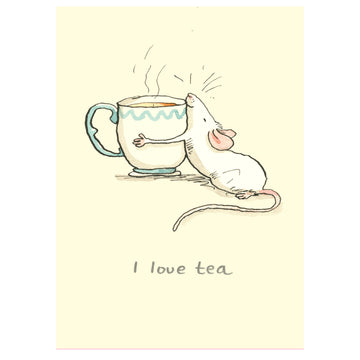 I Love Tea Greetings Card by Anita Jeram. Image