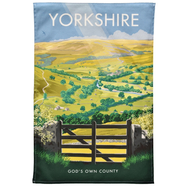Yorkshire God's Own Country Tea Towel by Town Towels.