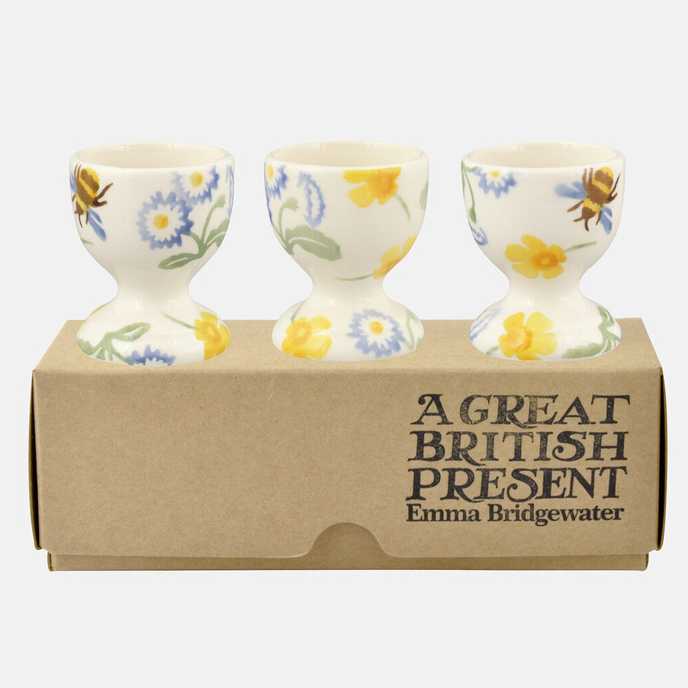 Emma Bridgewater Buttercup & Daisies Set of 3 Egg Cups Boxed
