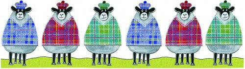 Tartan Sheep Woolly Jumpers Mug by Moorland Pottery.