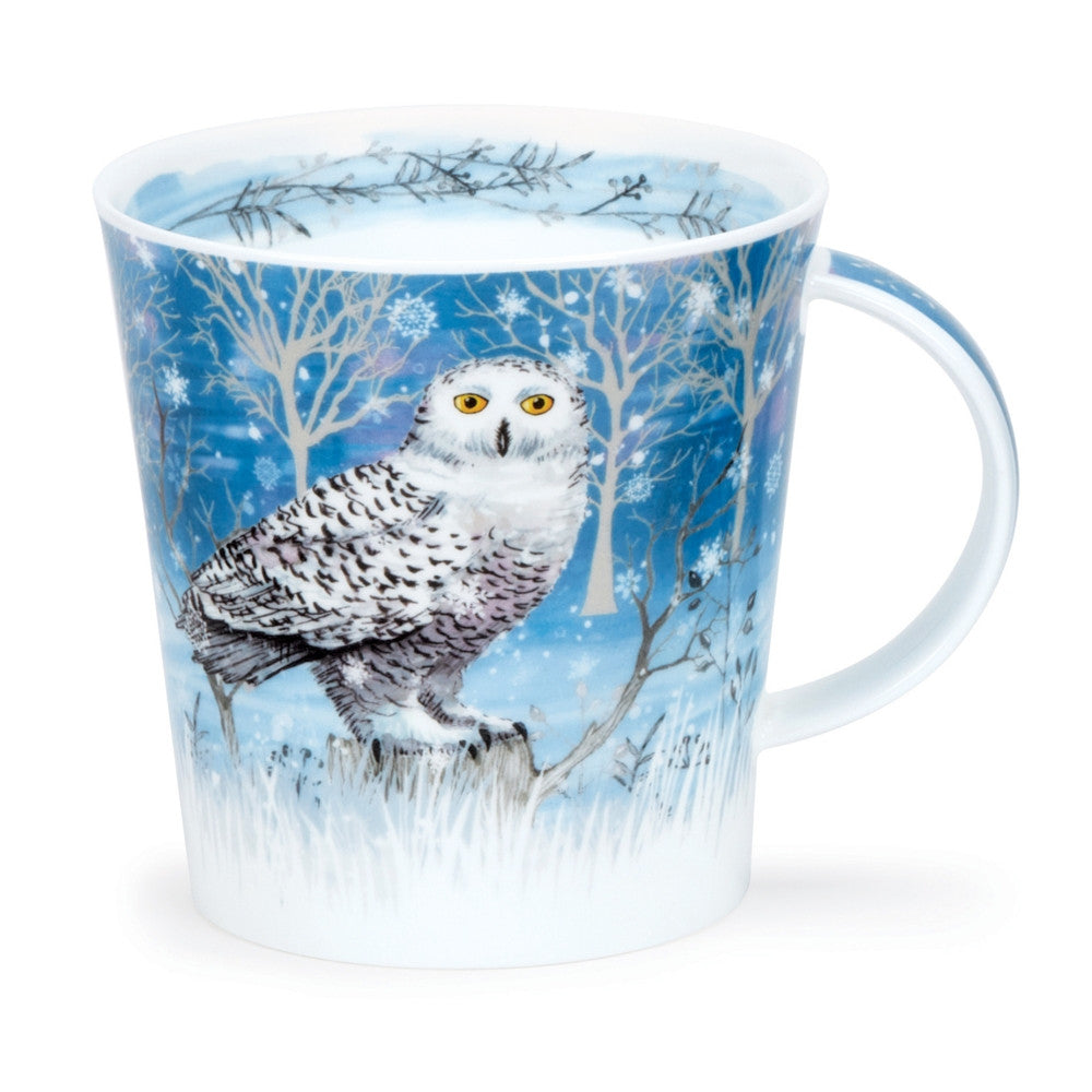 Dunoon Cairngorm Moonlight Owl bone china mug.