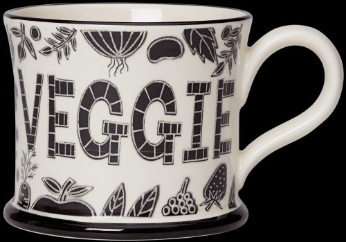 Trust Me I'm Veggie Mug by Moorland Pottery