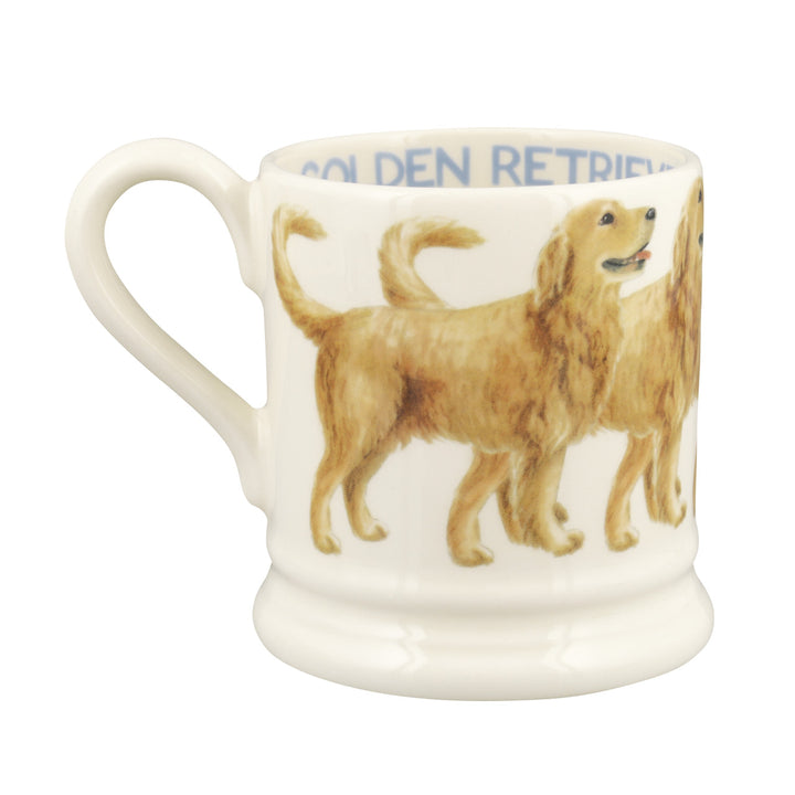 Emma Bridgewater Golden Retriever Half Pint Mug. Handmade in England.