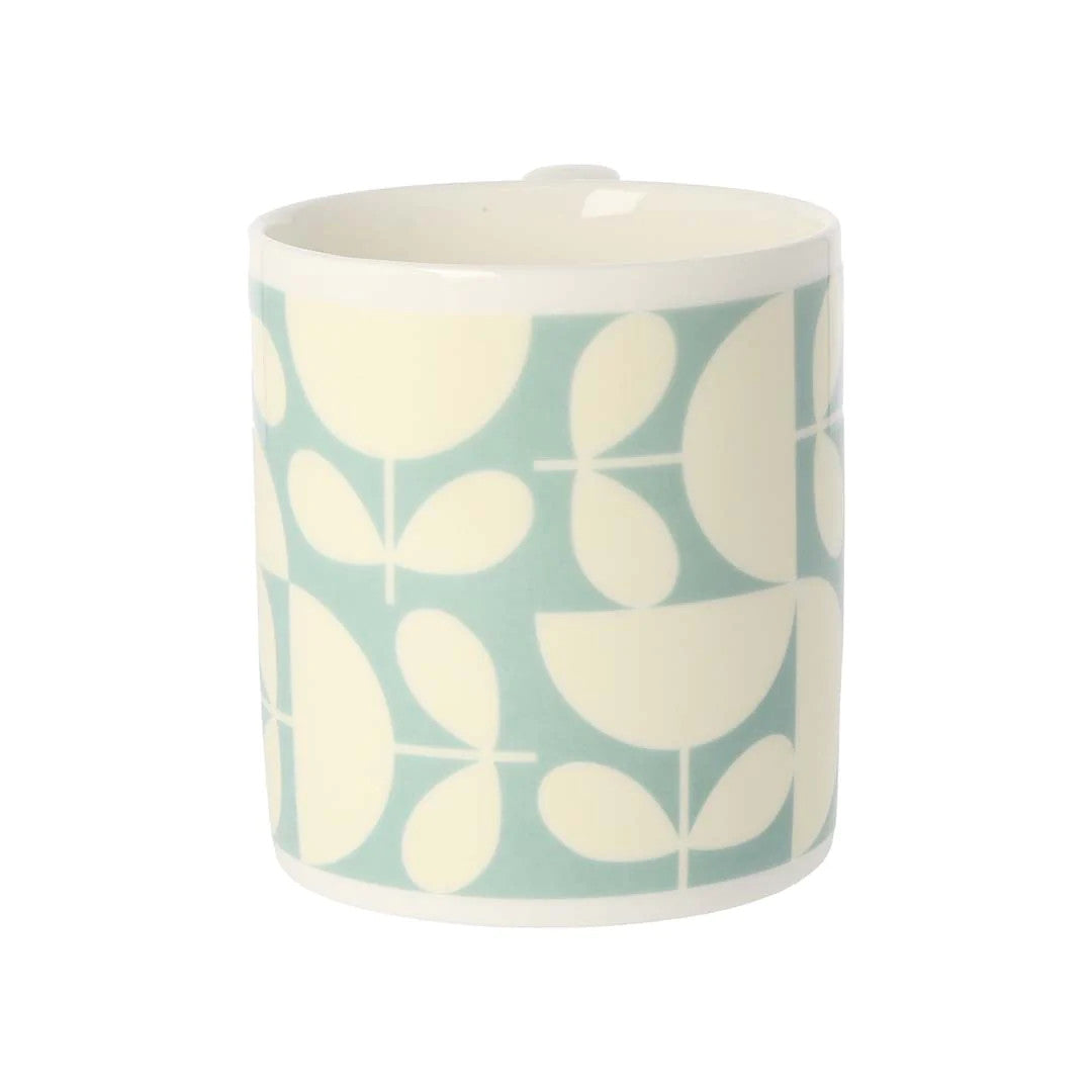 Patchwork Aqua China Mug by Oral Kiely.