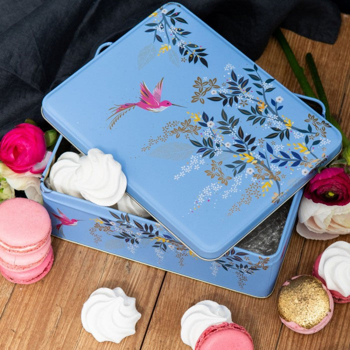 Cornflower Hummingbird Deep Rectangular from British Lifestyle Brand Sara Miller.