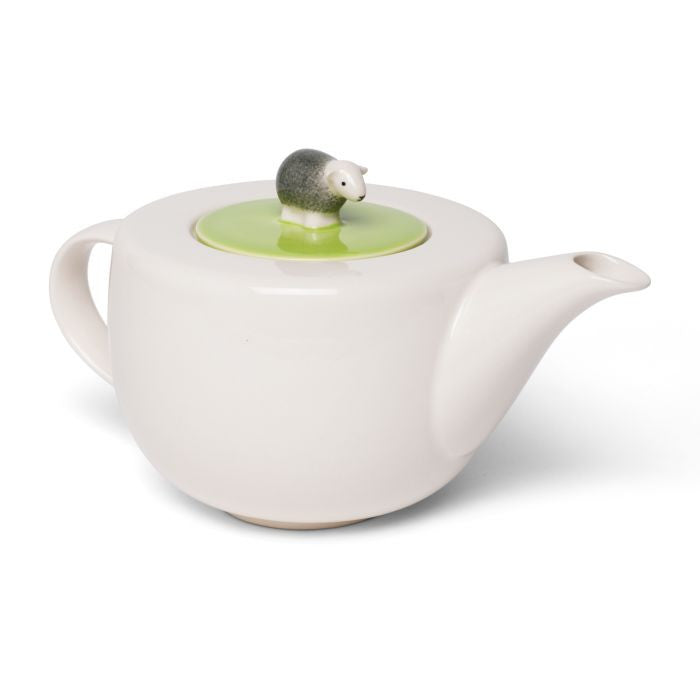 Handmade stoneware herdy teapot.