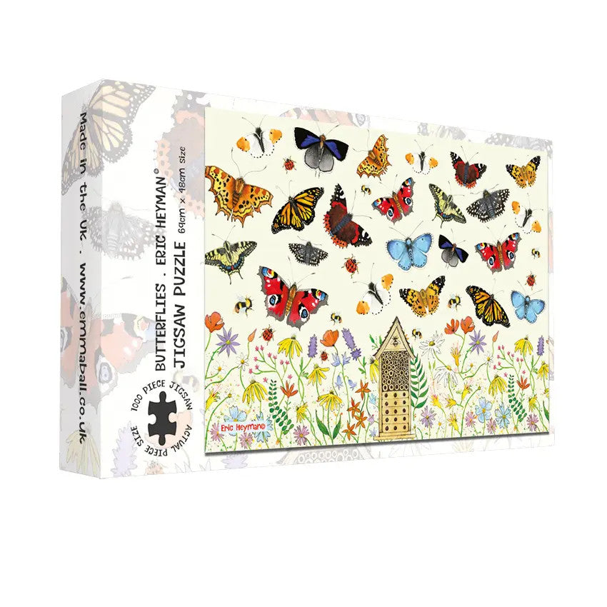 Butterflies 1000 piece puzzle by Emma Ball.